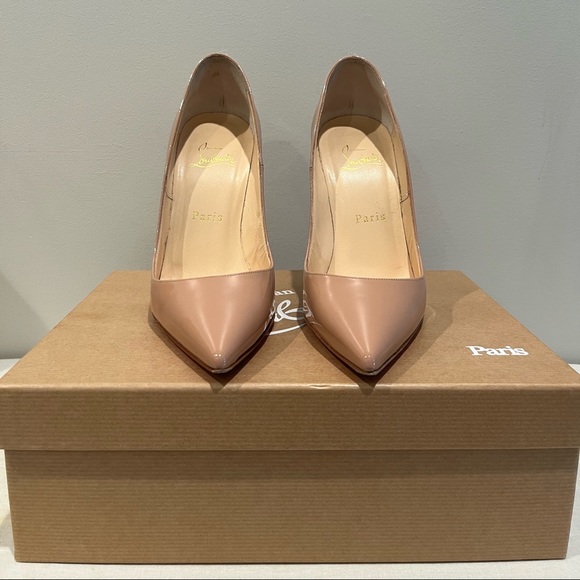 Christian Louboutin ❤️ So Kate 120 Patent Leather Nude Size 37.5 Pumps - Picture 3 of 8